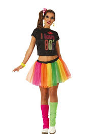 i love the 80s costume neon tutu