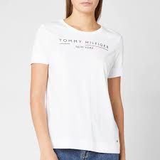 Tommy Hilfiger Womens Christa T Shirt Classic White