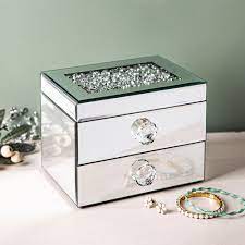 ksp mirror 2 drawer jewellery box