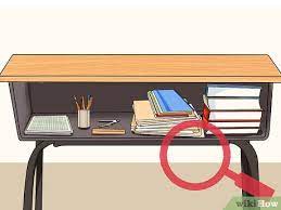 how to organize your school desk 9