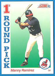 Manny ramirez 1992 topps #156 rookie card near mint to mint $3.95. 1992 Score Manny Ramirez Rookie Baseball Card 800 Indians Red Sox A S D At Amazon S Sports Collectibles Store