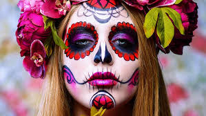creating diy skeleton halloween makeup