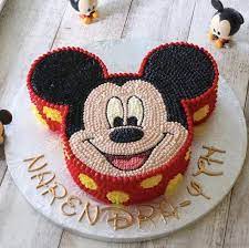 Mickey Mouse Cake Cream gambar png