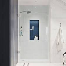Frameless Hinged Shower Door Kit