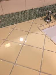 husband used bleach on bathroom tile