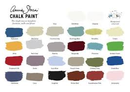 annie sloan chalk paint color card