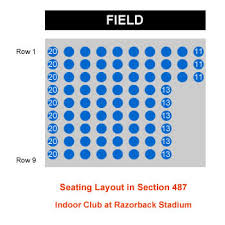 Arkansas Football Razorback Stadium Seating Chart