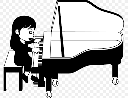 Cute piano cartoon character showing classic acoustic musical instrument with white and black keyboard suitable for. Grand Piano Interpretacio Musical Black And White Png 771x633px Watercolor Cartoon Flower Frame Heart Download Free
