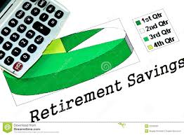 Retirement Savings Pie Chart Stock Image Image Of