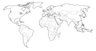 Best Photos Of Black And White Printable Maps Blank World