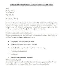 8 termination letter templates doc