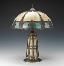 Slag Glass Lamp Aspire Auctions