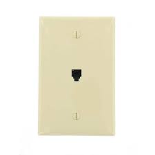 Leviton Ivory 1 Gang Phone Jack Wall