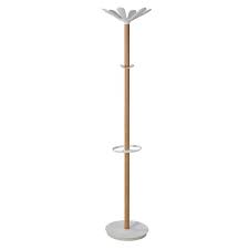 Wooden Coat Stand Beech White
