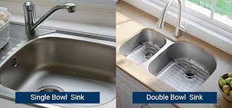 single bowl vs double bowl sink