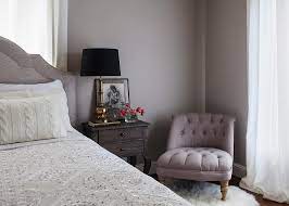 purple bedrooms transitional bedroom