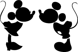Download Mickey Mouse Head Vector - Mickey Mouse And Minnie Mouse Silhouette  - Full Size PNG Image - PNGkit