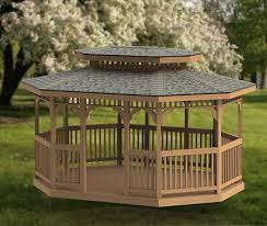 Oval Garden Gazebo With Hip Roof