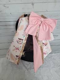 Blush Erfly Car Seat Cover Rose