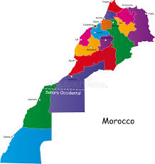 Durch klicken auf die karte oder diesen link können sie sie öffnen, drucken oder herunterladen: Marokko Karte Vektor Abbildung Illustration Von Politik 9719910