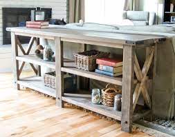 farmhouse console table ana white