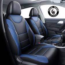 Car Seat Cover In Black And Blue For