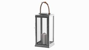 stainless steel lantern with candle 3d