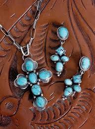 traditional navajo cross earring set