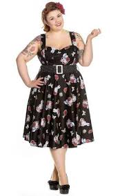 Hell Bunny Drink Me 50s Dress In Size Small