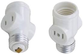 Customized Lamp Holder Parts China Manufacturer Light Bulb With Plug In Outlet Medium Base Adapter Splitter