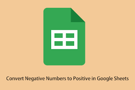 convert negative numbers to positive