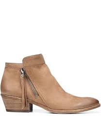 Sam Edelman Packer Leather Block Heel Booties