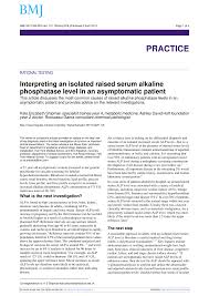 Pdf Interpreting An Isolated Raised Serum Alkaline
