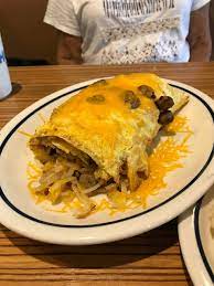 a huge country omelet stuffed with