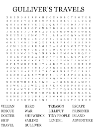 gulliver s travels word search wordmint