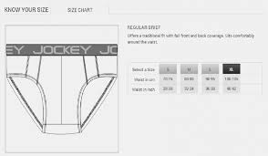 Jockey Men S Underwear Size Chart India Best Picture Of