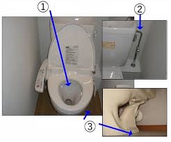 Toilet Room And The Heated Seat Bidet