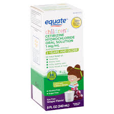 Equate Childrens Allergy Oral Solution Grape 8 Fl Oz