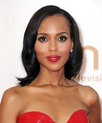 kerry washington glowing skin and hair