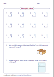 Spending money is an interesting topic to use to reinforce basic math skills such as addition, subtraction, multiplication, and other skills such as reading comprehension. Basic Multiplication Worksheets