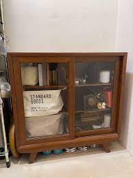 Rare Vintage Solid Teak Wood Cabinet