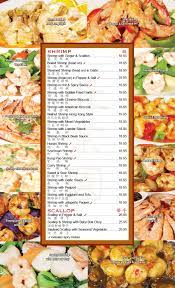 menu peking garden seafood restaurant