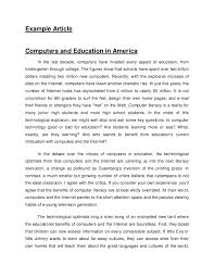 Example Summary Essay Article About Education Help Me Write A Paper