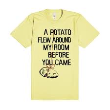 A potato flew around my room. A Potato Flew Around My Room Before You Came Lyrics