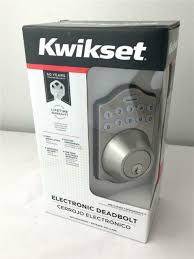 The door will be locked automatically. Kwikset Keyless Keypad Entry Electronic Deadbolt Satin Nickel For Sale Online Ebay
