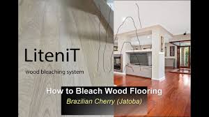 bleach wood flooring with litenit