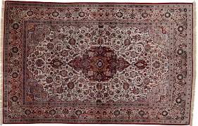 semi antique pure silk kashan rug