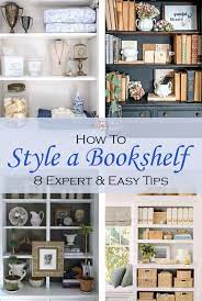 tips to style a bookshelf
