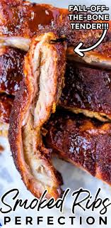 smoked ribs that are fall off the bone