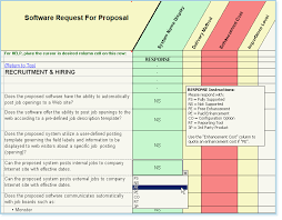 System Comparison Software Evaluation Rfp Templates